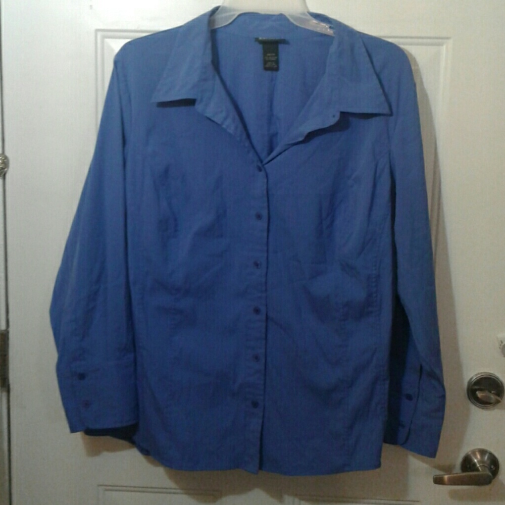 Lane Bryant 26/28 Blouse - Dark Periwinkle
